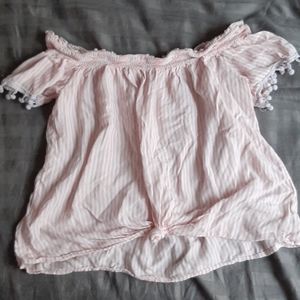 off the shoulder crop top